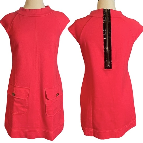 CYNTHIA STEFFE ~ Pink 60’s Inspired Sheath Dress ~ Size 4 - Picture 1 of 4